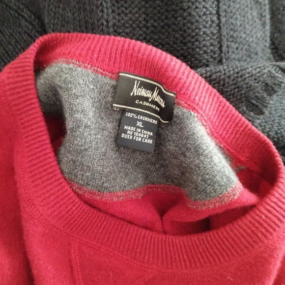 Neiman Marcus 100% Cashmere Crew Sweater XL - Picture 4 of 5